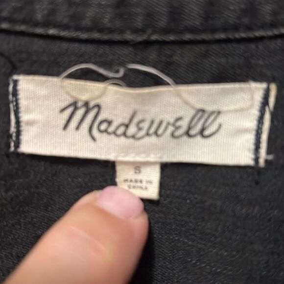 Gorgeous Madewell Black Denim Shirtdress Small Excellent Condition - Picture 5 of 8
